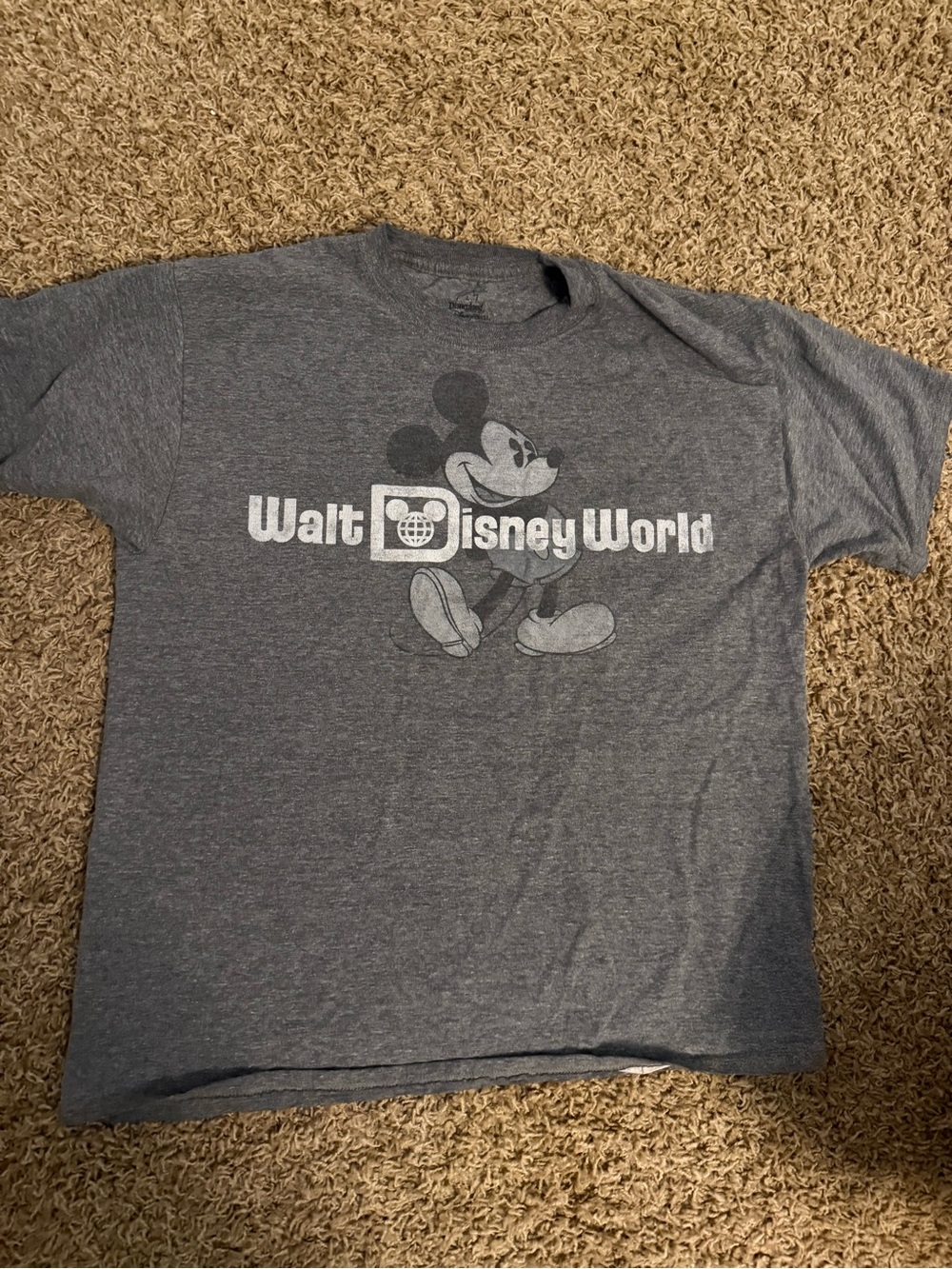 Hanes Gray Walt Disney World Mickey Graphic Tee